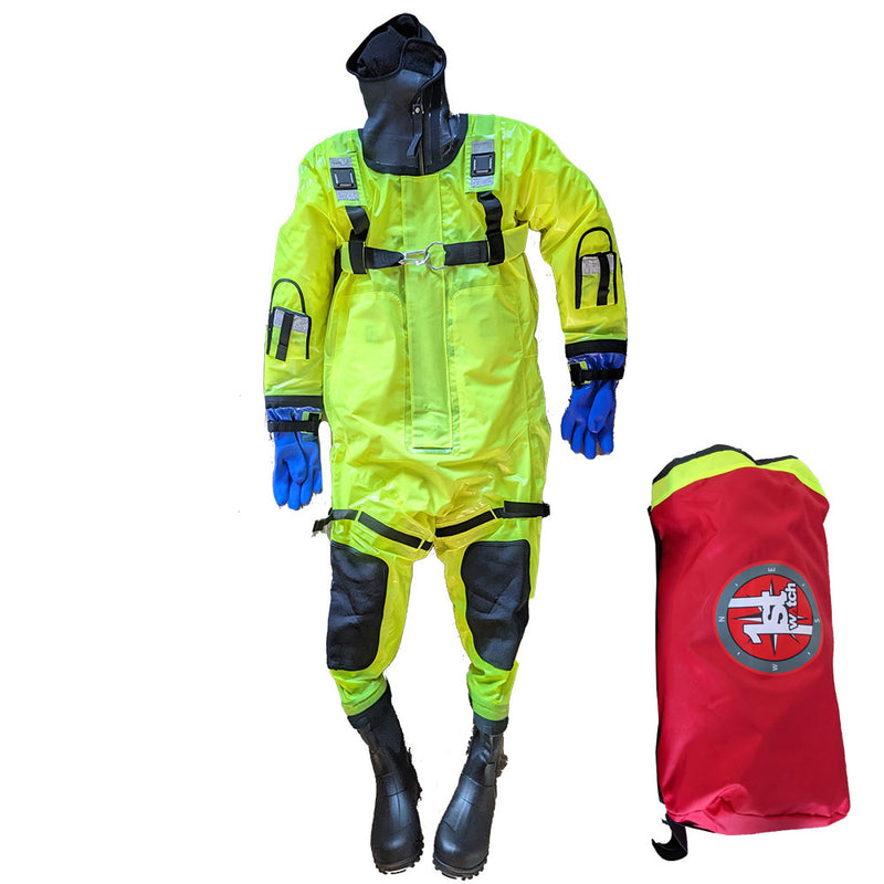 First Watch RS-1008 Ice Rescue Suit Hi-Vis Yellow - Jumbo (Built to Fit Over 6') [RS-1008-HV]