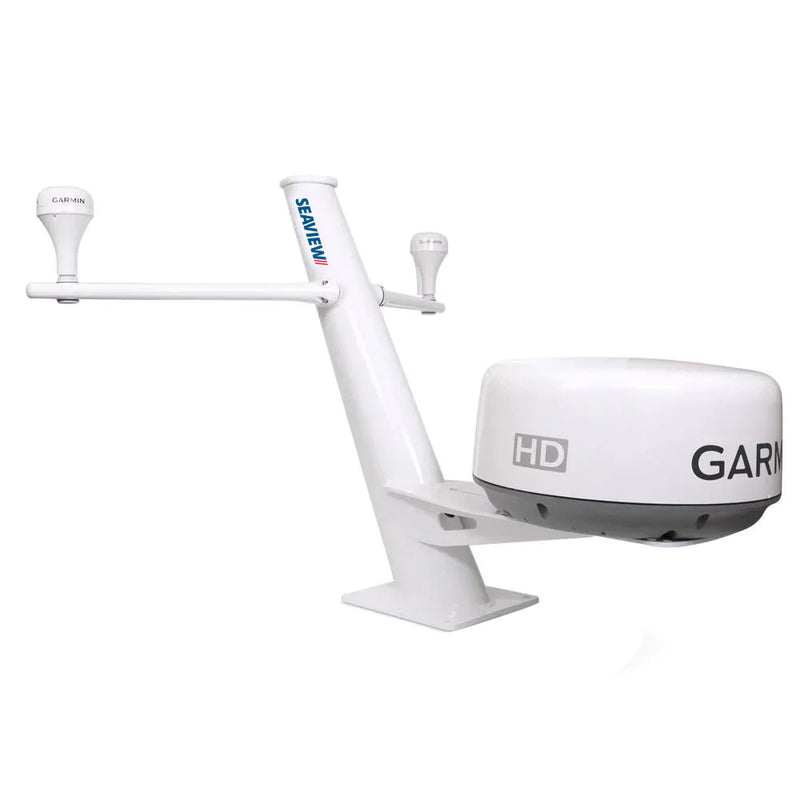 Seaview 30" Tapered Closed Dome Aft Leaning Radar Mount w/Removable Spreaders  10x10 Base Plate [PMA100SV2]