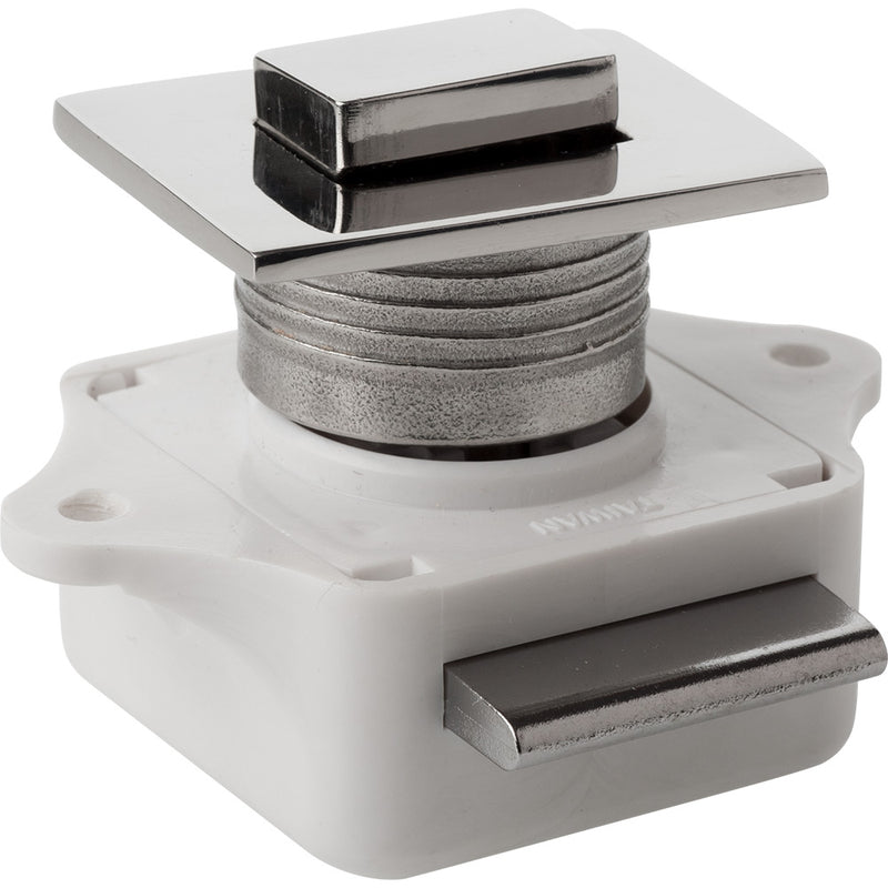 Sea-Dog Push Button Rim Latch - Square - Stainless Steel/Plastic Housing [225310-1]