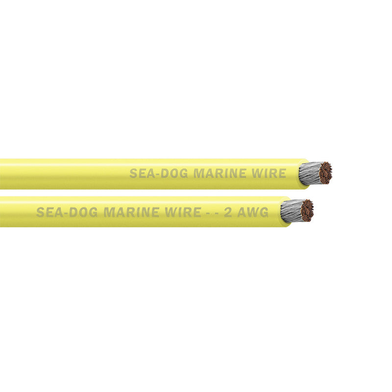 Sea-Dog 2 AWG Yellow Battery Cable - 50' [8002031]