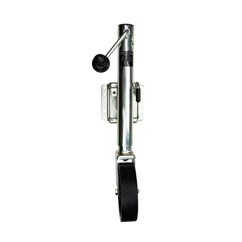 Powerwinch Saltwater Series Jack - 1500lb, Weld-On, Single Wheel, Zinc 500+ HR Salt Spray [21600-J-1500-B2-Z-R]