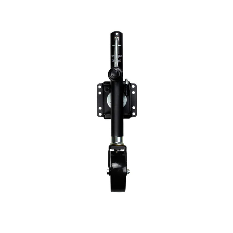 Powerwinch Select Series Jack - 1200lb, Weld-On, Single Wheel, Carbon Black [21400-J-1200-W1-B-R]
