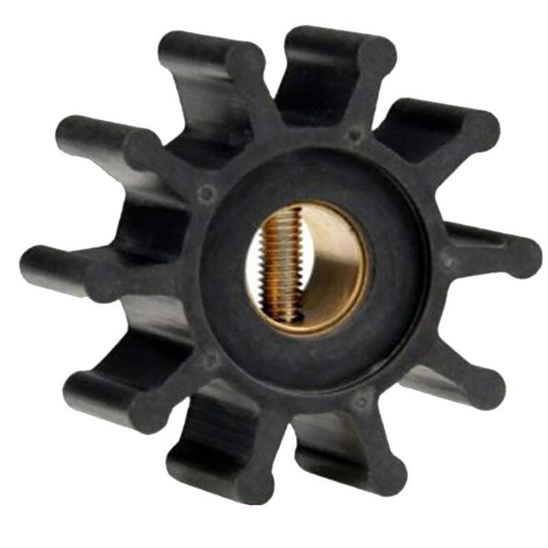 Jabsco Impeller Kit - Neoprene - 10 Blade - 2" Diameter x 7/8" Wide - Slotted Shaft Pin Drive - Brass Insert - 15/32" Shaft Diameter [18653-0001-P]