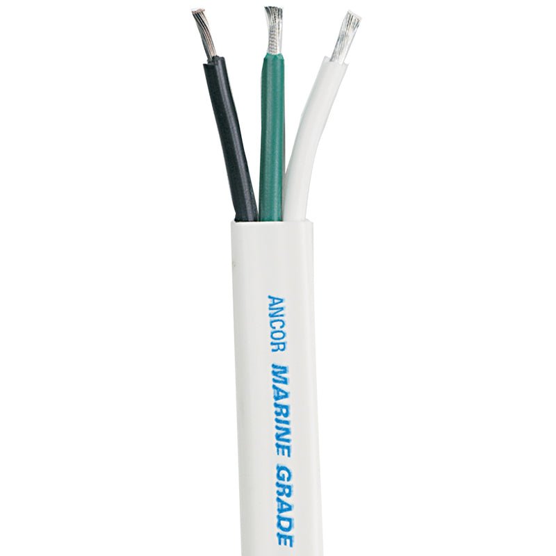 Ancor White Triplex Cable - 10/3 AWG - White/Black/Green *Sold by the Foot [1311-FT]