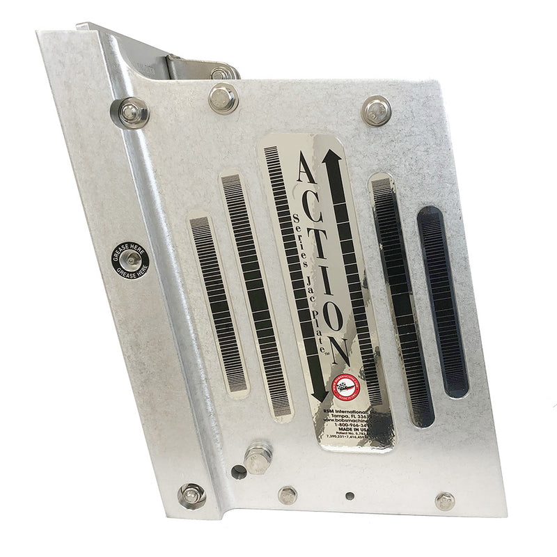 Bob's Machine 10" Setback Action Series Hydraulic Jack Plate - Silver [100-111000-NOPC-NOSPN-NG]
